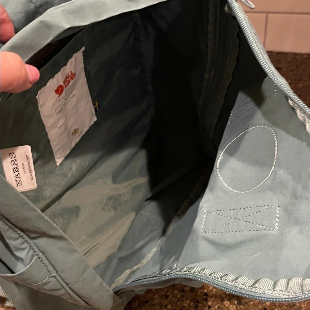Fjallraven Kanken Frost Green Backpack - Picture 13 of 16